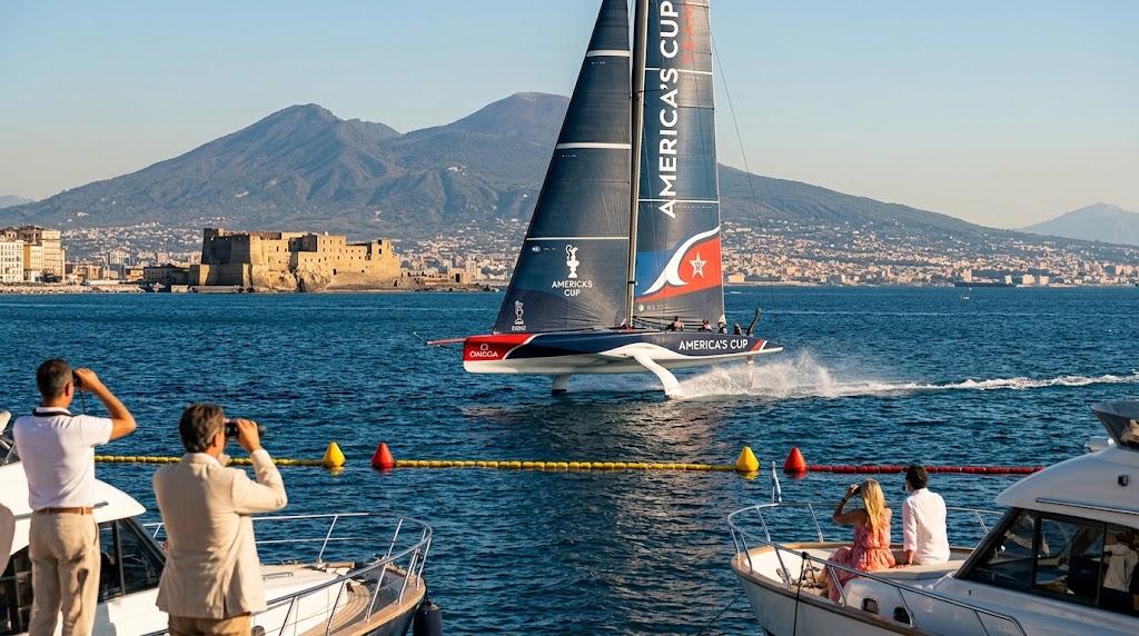 Come vedere l'America's Cup in barca a Napoli: zone di rispetto, accrediti e Watch on Water